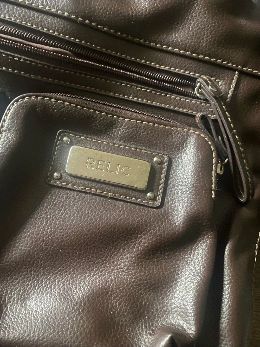 Relic Brown Women's Shoulder Bag with Front Pockets
